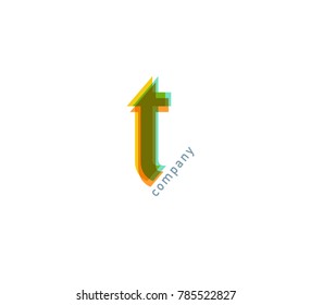 T Letter logo vector icon.