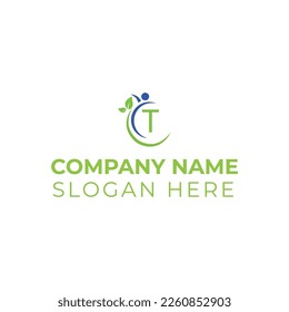 Plantilla de ilustración vectorial de logotipo de letra T