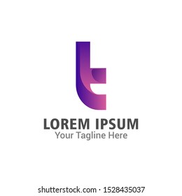 T letter logo vector. modern monogram symbol, logo design concept