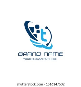 T Letter logo/identity design template vector eps for use technology brand 