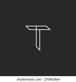 t shape logo