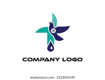 T letter Modern abstract Creative digital animal logo. vector illustration logo. modern style Awesome logo in shape a template Mode flat.
