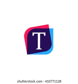 T letter sign company symbol vector design