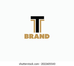 Diseño del logotipo de vectores T Letter Stylish, logotipo de mejor apariencia para marcas. Símbolo del logotipo comercial de la marca T.