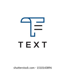 T letter and text idea logo design vector icon illustration inspiration with eps10. simple, clean and modern with mono line style logos
