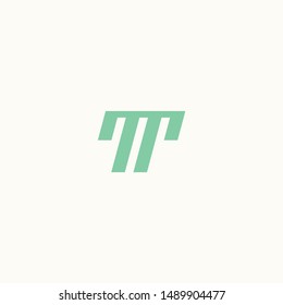 T letter TP initial logo vector icon mark colorfull