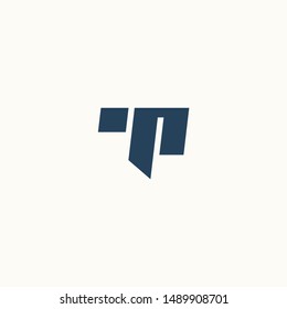 T letter TP initial logo vector icon mark