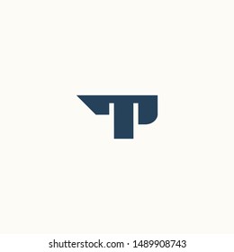 T letter TP initial logo vector icon mark