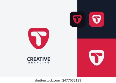 T Letter Trademark Brand Logo