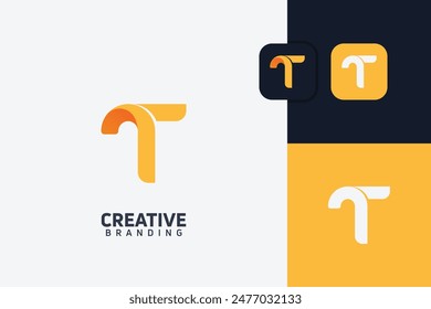 T Letter Trademark Brand Logo