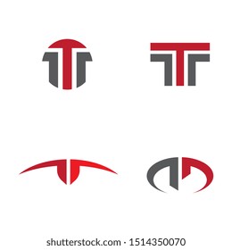 T Letter vector icon design template
