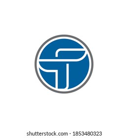 T Letter Vector icon design illustration Template