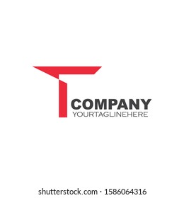 t letter vector icon illustration design template