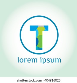 T letter vector logo