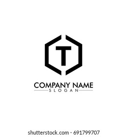 t letter vector logo