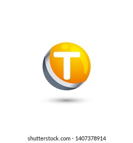 T 
LETTER VECTOR LOGO APHABET ICON