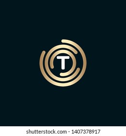 T 
LETTER VECTOR LOGO APHABET ICON