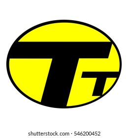 T letter vector logo (sign, symbol, icon, design element)