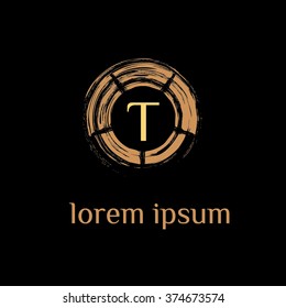 T letter vector logo template (sign, symbol, emblem, ornament)