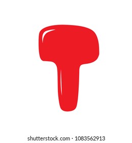 T letter vector sign