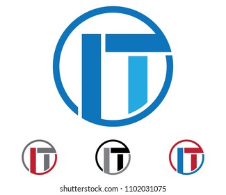 T letters logo and symbols template app
