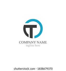 T letters logo and symbols template icons app