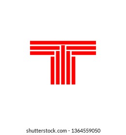 T line logo vector illustration