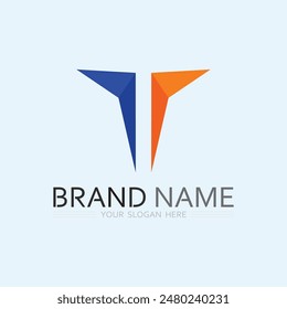 T logo ang letter T logo image and font T design graphic  vector 