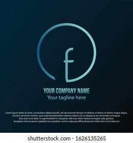 The T logo is circular, collaboration color gradient in blue and white sea