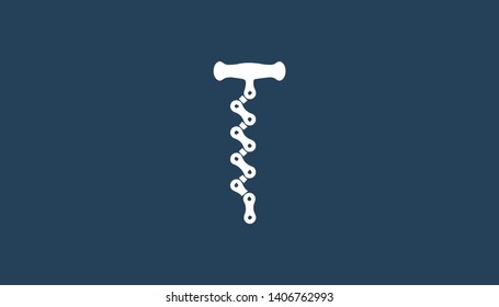 T logo in creative minimalist style. Vector illustration for t logo.