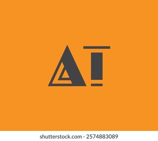 A and T logo design. AT abstract Letters Logo Monogram. This logo design is the process of creating a visual symbol that represents a brand, company, or individual.