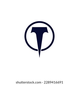 t logo design easy catchy t symbol