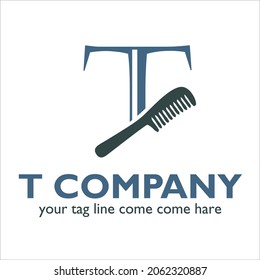T logo design on Fashion theme
