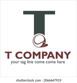 T logo design on Sport theme
