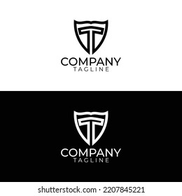 T Logo Design Premium Vector Templates Stock Vector (Royalty Free ...