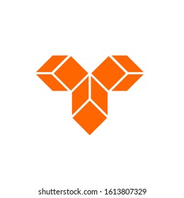 T logo design simple modern template