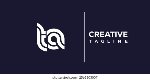 T and A logo design. TA abstract Letters Logo Monogram. This logo design is the process of creating a visual symbol that represents a brand, company, or individual.
