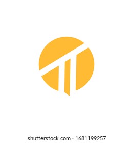t logo design template sign