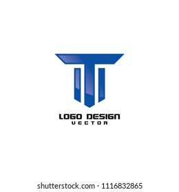T Logo Design Vector