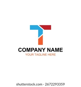 T  logo design, vector logo, illustration logo design