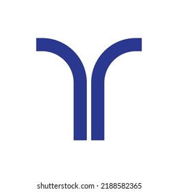 T Logo design vector smart