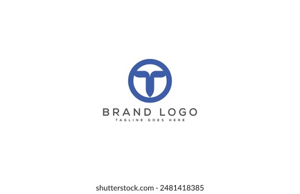 T logo design vector template design for brand