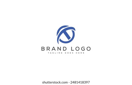 T logo design vector template design for brand