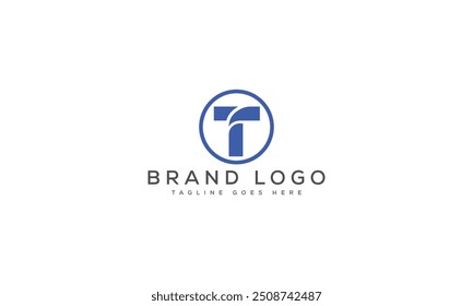 T logo design vector template design for brand