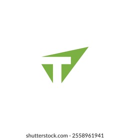 T logo icon design vector technology