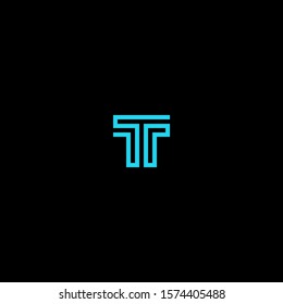 T  logo initial letter design