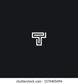 T  logo initial letter design