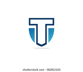 T logo letter