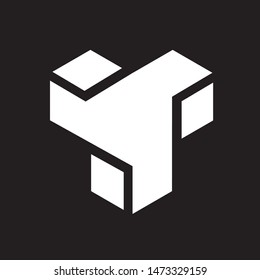 T logo, letter based T icon