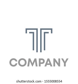 T logo vector design sign template